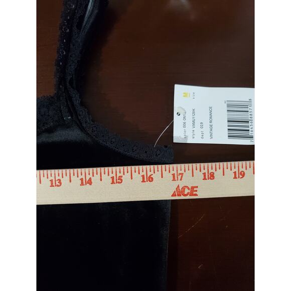 Villager NWT Vintage Romance Velvet Lace Trim Cami Tank Top Size M Whimsigoth - Picture 8 of 9